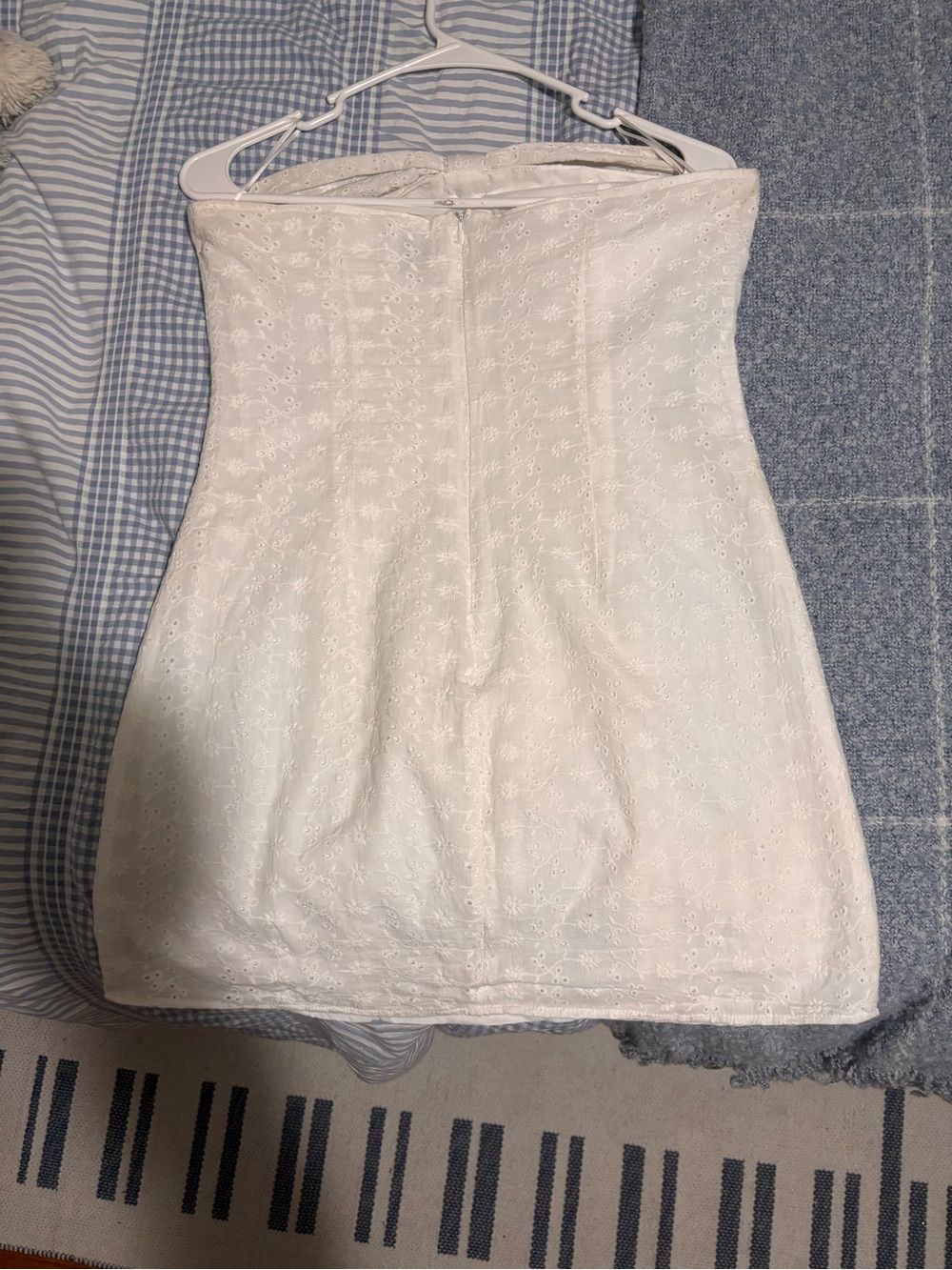 Princess Polly White Strapless Eyelet Mini Dress - Picture 3 of 3